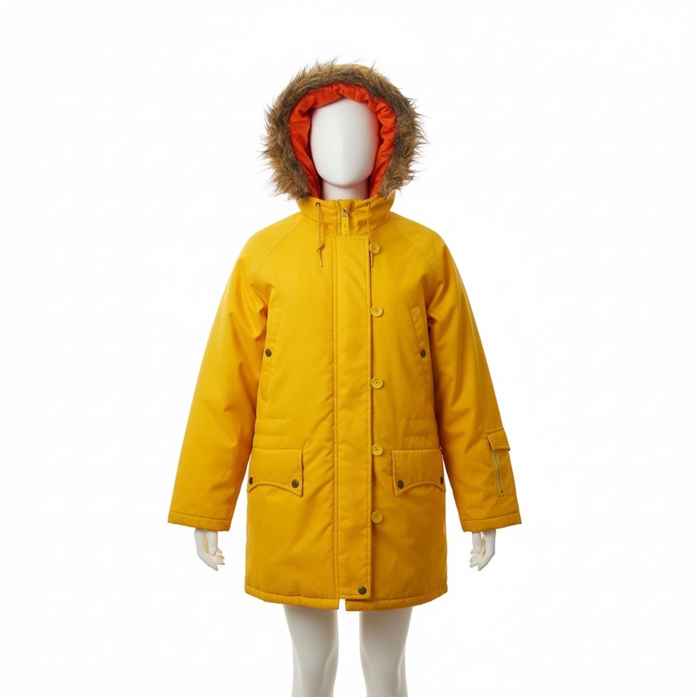 Port-O-Sport Vintage Yellow Snorkeling Coat Women's Size L